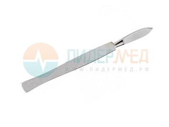 Скальпель остроконечный радиусный средний Со 153х47